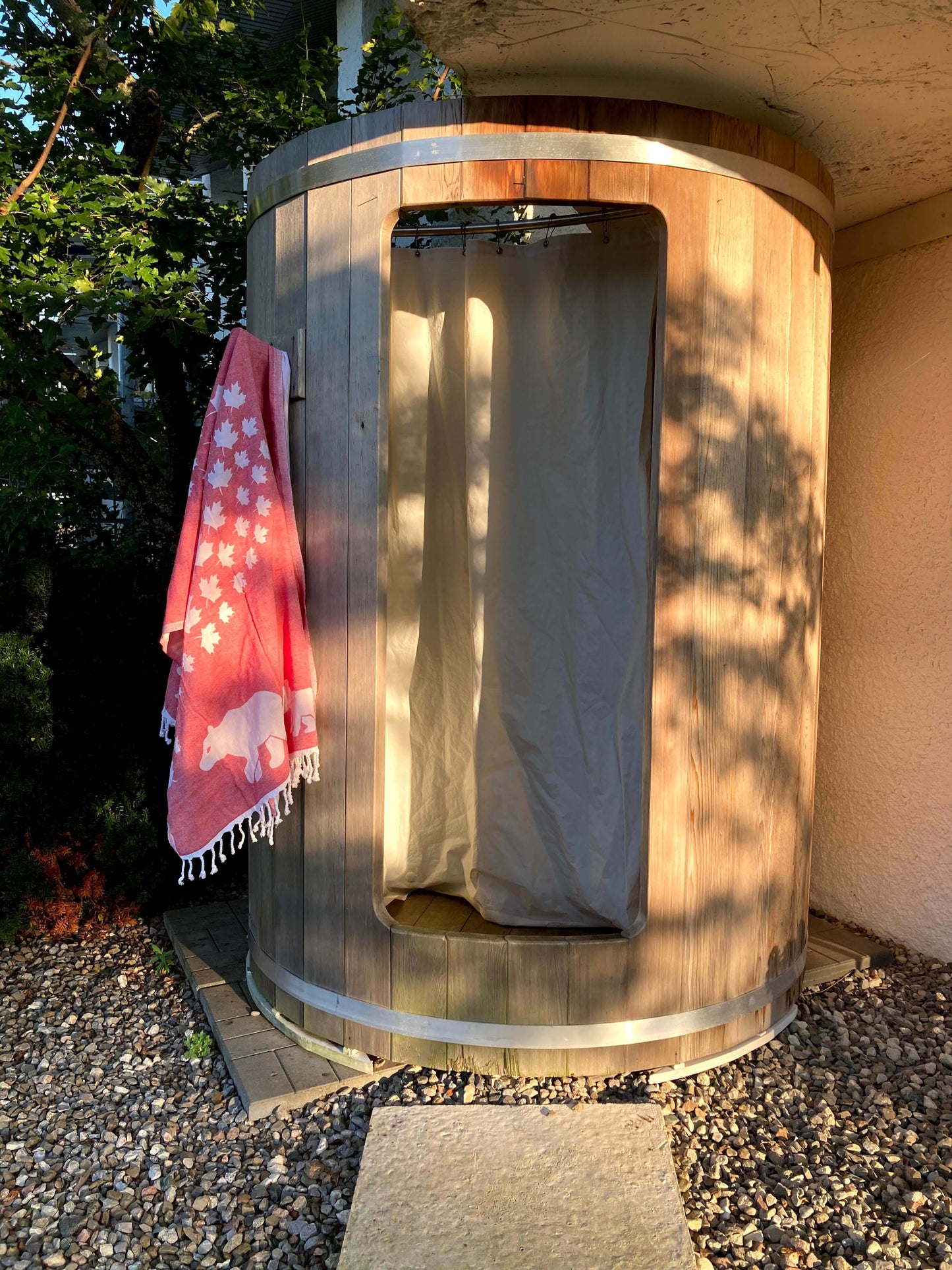 Turkish towels Canada in a Canada Day style with pure cotton for sustainability.