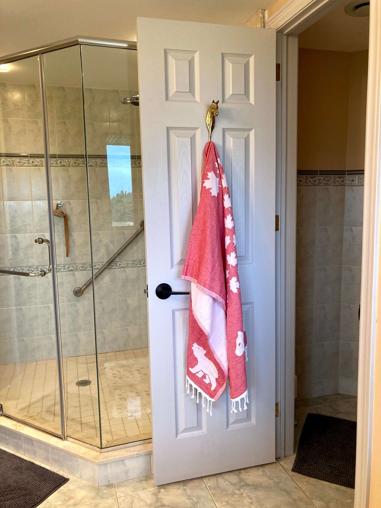 Turkish towels Canada in a Canada Day style with pure cotton for sustainability.