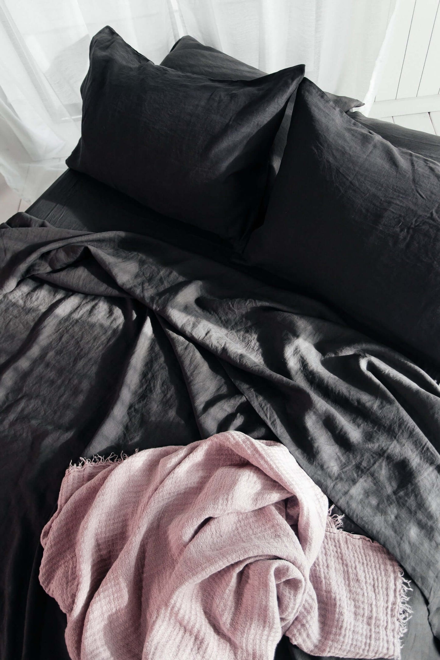 Luxury grey bed sheets