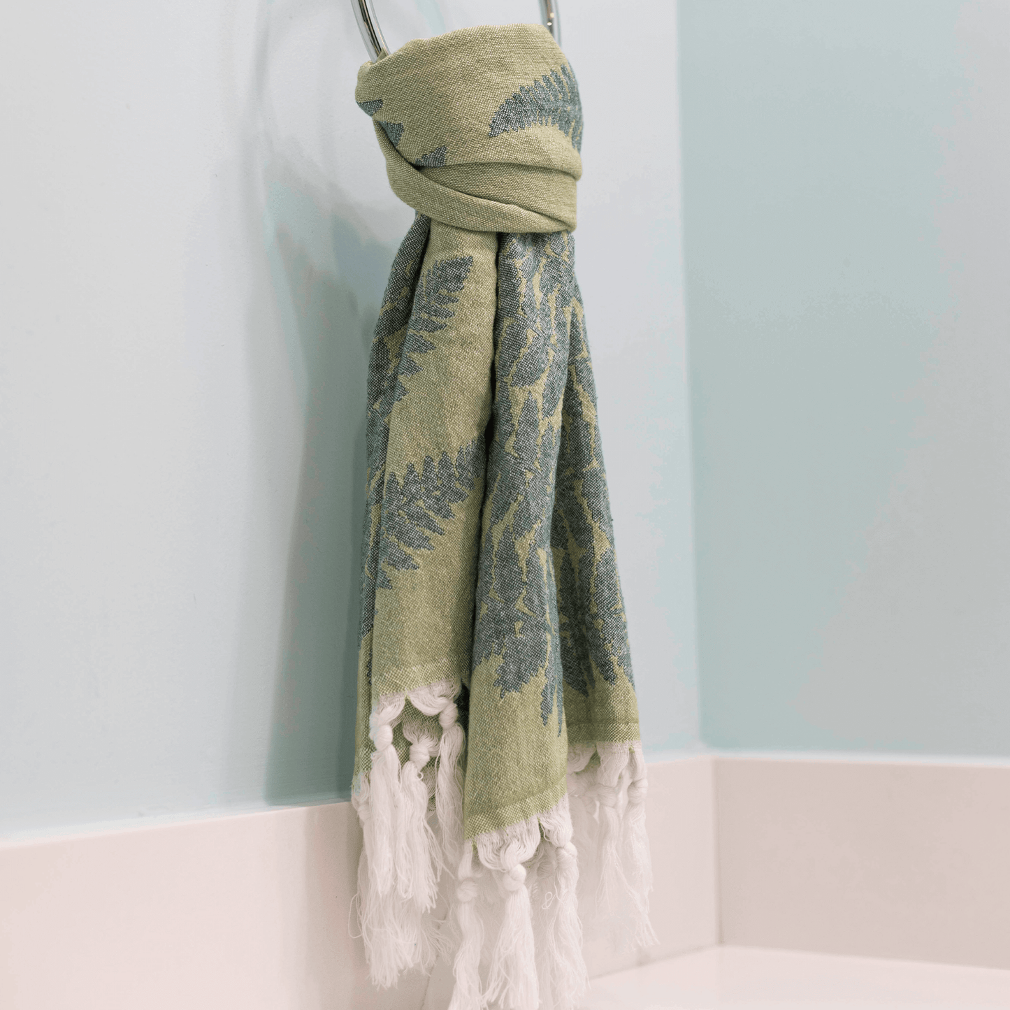 Green Turkish Hand Towel