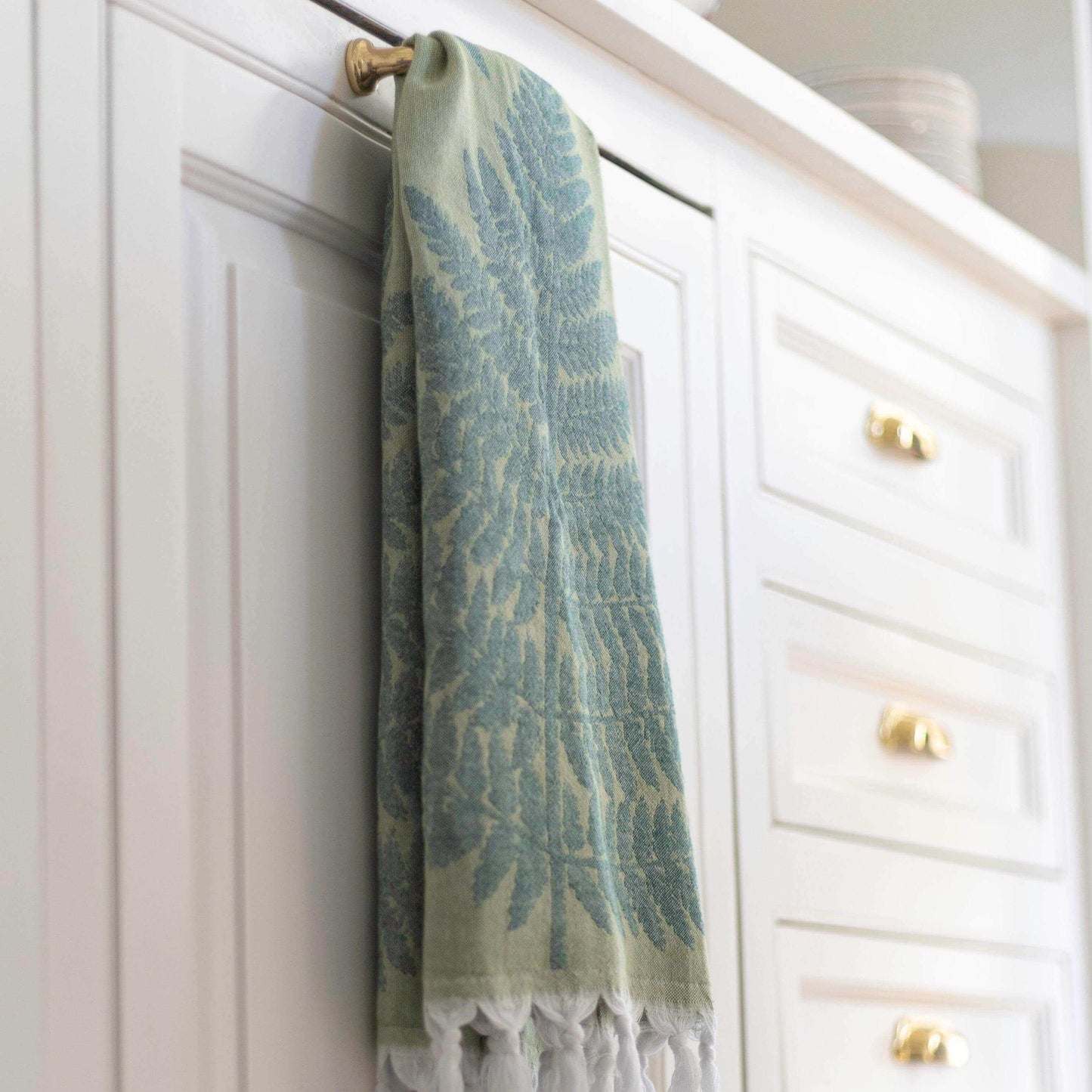 Turkish towels Canada in a large hand towel or tea towel. Pure cotton for sustainability. From a small Canadian business.