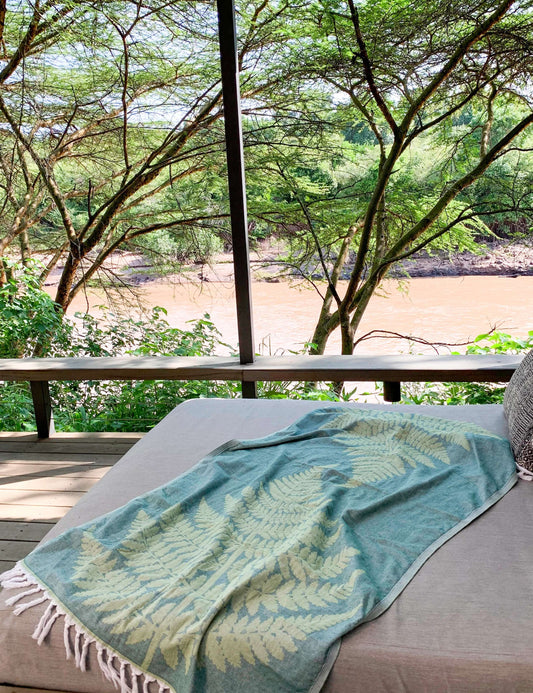 Turkish towel in luxury African resort