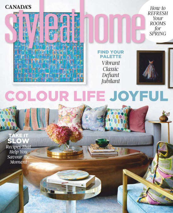 Style at Home magazine April May 2021 issue featuring Pomp & Sass towels