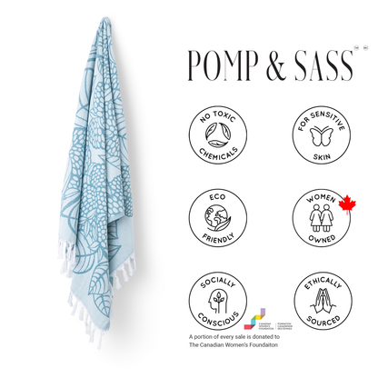 Turkish Towels Canada | Set in Briar Teal