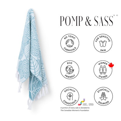 Turkish Hand Towel in Briar Teal