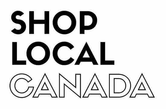 Shop Local Canada Logo in black writing on a white background