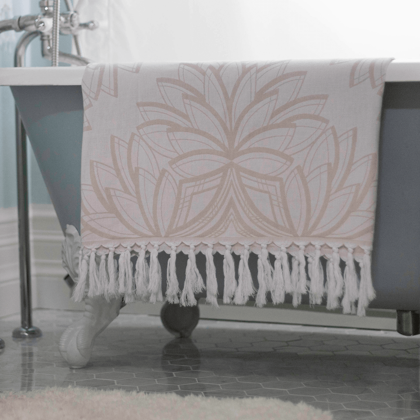 Turkish towel in the bath