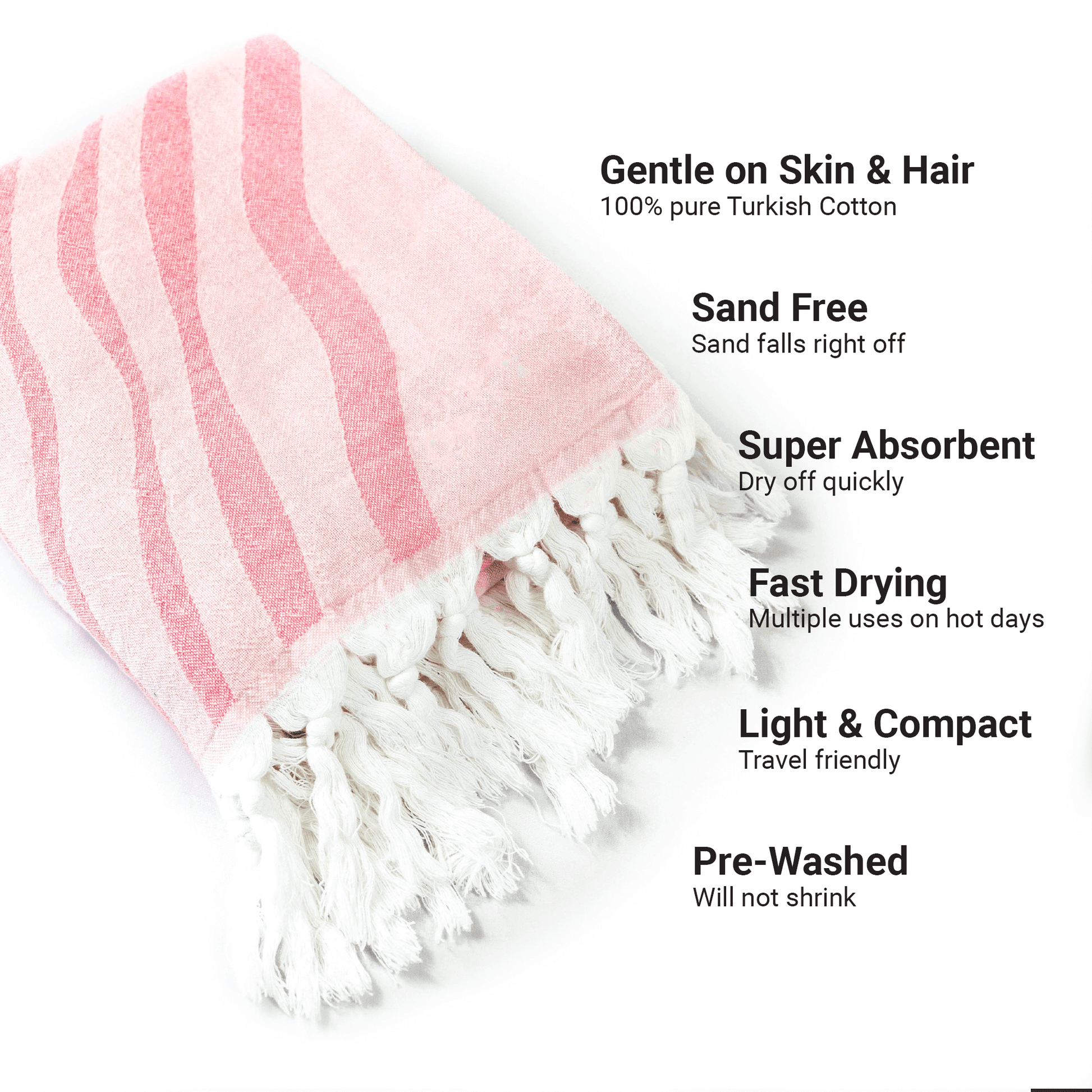 Pink Turkish towel