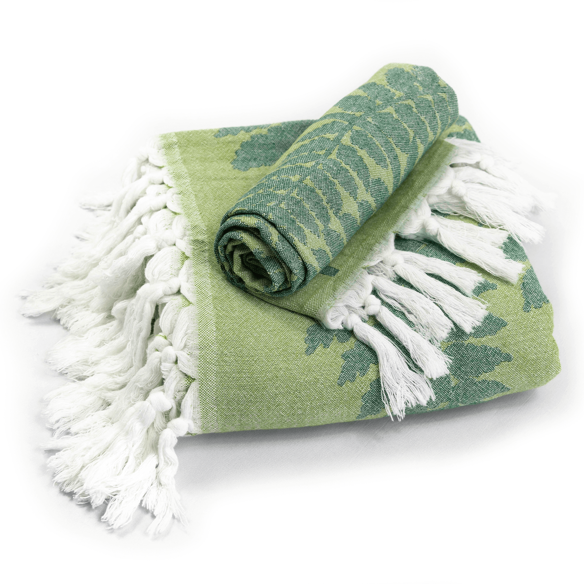 Fern green bath discount towels