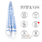 Navy and white Turkish towel from a Canadian company