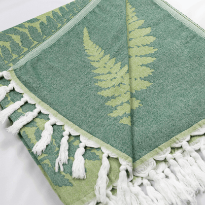 Turkish towel in fern green style