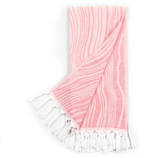 Pink Turkish hand towel